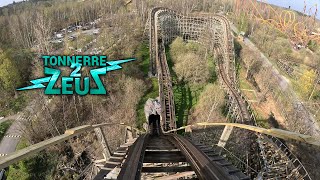 Tonnerre 2 Zeus 4K Front Seat POV  Parc Astérix [upl. by Nyrehtac]