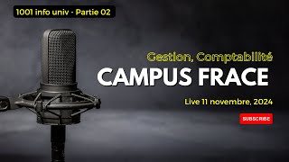 Campus France  Choix des universités pour le domaine de gestion comptabilité et management [upl. by Yrem]