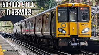 FOURTY SIX YEARS OLD 507003 still in service on the Merseyrail 151024 [upl. by Esor]