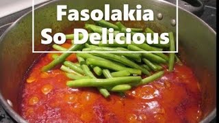 How to Make Greek Style Fasolakia  Ground Beef and Green Beans Stew  Gelli S [upl. by Ennirok]