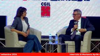 Intervista di Marianna Aprile a Maurizio Landini [upl. by Pelag]