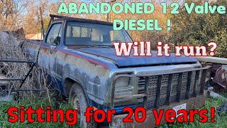 1st Gen Dodge Cummins Diesel Sitting for 20 years Will it run [upl. by Nitnert]