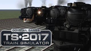 Train Simulator 2017  Mighty American Locomotives RACE [upl. by Finnigan508]