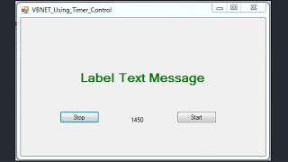 VBNET Tutorial  How To Use Timer Control In Visual BasicNet  with source code [upl. by Llenram]