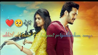 hello movie  akhil akkineni and kalyani priyadarshan songs [upl. by Niwrehs]