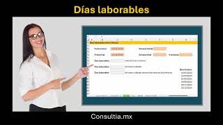 Días laborables en Excel [upl. by Yatnod]