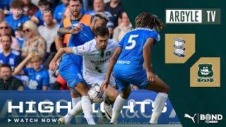 Highlights  Birmingham City 21 Plymouth Argyle [upl. by Kurman]