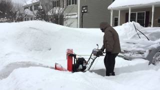 Ariens Compact 24 vs Boston Snow Bliizard [upl. by Eilhsa]