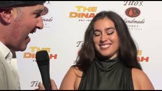 Lauren Jauregui on The Dinah Shore Festival 2024 carpet interview [upl. by Nhtanhoj30]