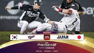 HIGHLIGHTS  Game 22 Korea vs Japan  WBSC Premier12 2024 presented by RAXUS [upl. by Christoforo613]