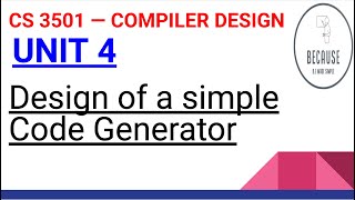 46 Design of a Code Generator in Tamil [upl. by Wennerholn406]