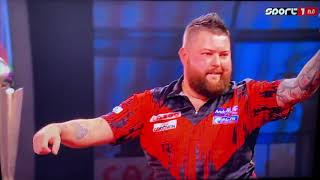 2023 World Darts Championship Final Michael Smith NineDarter [upl. by Claudy]