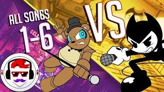 FNAF vs Bendy and the Ink Machine Rap Battle  Freddy vs Bendy ALL SONGS 16  Rockit Gaming [upl. by Yenalem]