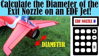 Calculate EDF Exit Nozzle diameter using FSA [upl. by Elison]