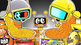 SPRUNKI ASMR  Fun Bot Vs Garnold Convenience Store Food Mukbang  Incredibox Animation [upl. by Sremmus]