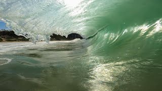 MIDDAY GLASS  Raw POV Bodyboarding Fun Glassy Waves [upl. by Joselow]