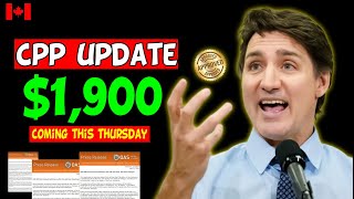 CPP UPDATE June 2024 1900 Payment Coming From CRA On This Thursday For All Canada Seniors [upl. by Izabel842]