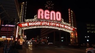 Reno Nevada The Arch Harrahs Casino Hotel Video Sammy Davis Jr Biggest Little City in The World [upl. by Erreip]