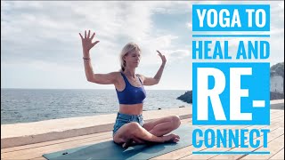 Yoga by the Ocean to release thoughts tension and feelings that doesn’t serve you anymore  Healing [upl. by Adyl]