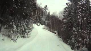 Snowmobiling In Lanaudière Mauricie Quebec [upl. by Anorahs695]