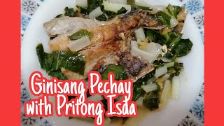 Ginisang Pechay with Fried Fish Bangusmilk fish [upl. by Marsden]