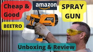 Amazon Spray Gun BEETRO Unboxing and Review [upl. by Weatherley744]