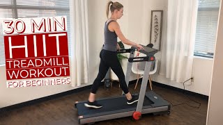 30 Minute HIIT Treadmill Workout for Beginners [upl. by Laurita]