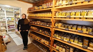 One Years Worth of Food  GIANT Pantry Tour  1600 Jars [upl. by Bluefarb556]