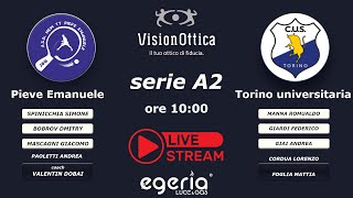 A2 Live  New TT Pieve Emanuele vs TORINO UNIVERSITARIA  17112024 [upl. by Knutson]