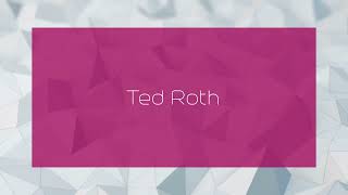 Ted Roth  appearance [upl. by Donahoe639]