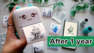 Mini Thermal Printer from Aliexpress After 1 Year of Use  sub review [upl. by Egief222]