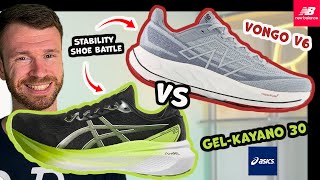 Which shoe is the BETTER stability option  New Balance Vongo v6 VS Asics Kayano 30  Stability [upl. by Fay]