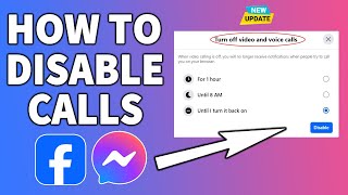 How to turn off calls on Facebook Messenger update 2024 [upl. by Ardnic]