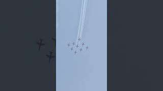 Surya Kiran aerobatic team performance Airshow 2024trending youtubeshorts airforce airshow [upl. by Akemhs]