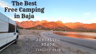 The Best Free Camping In Baja Juncalito Beach  A Boondockers Paradise Vanlife Edition [upl. by Anetta914]