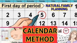 CALENDAR METHOD  PINAKA SAFE NA FAMILY PLANNING [upl. by Ayotaj120]