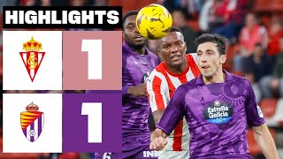 Resumen de Real Sporting vs Real Valladolid CF 11 [upl. by Dermot]