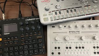 elektron Digitakt cyclone analogic TT303 acidlab Bassline quotXXIXquot [upl. by Didi]