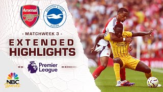 Arsenal v Brighton  PREMIER LEAGUE HIGHLIGHTS  8312024  NBC Sports [upl. by Arrimat]