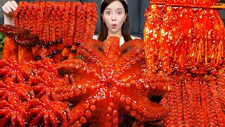 빨판 파티 🐙 문어 amp 쭈꾸미 amp 낙지 버섯 볶음 먹방 레시피 Octopus amp Webfoot octopus Mushrooms Recipe Mukbang ASMR Ssoyoung [upl. by Kristoforo]