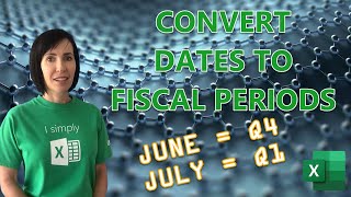 Convert Dates to Fiscal Periods in Excel  Easy Formula [upl. by Ocimad]