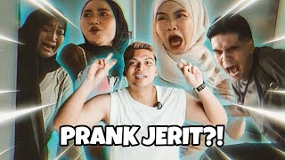 SHOUTING PRANK  SEMUA YANG DATANG AKN KENA [upl. by Aileno]