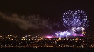 Edinburgh Hogmanay fireworks from a distance [upl. by Arriek141]