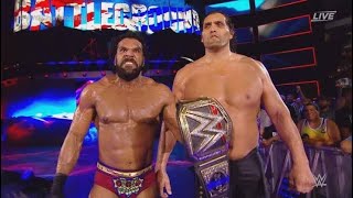 The Great Khali Returns 2017 Full Moment Ring Side View Assist Jinder Mahal in Punjabi Prison Match [upl. by Benedict]