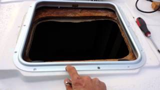 Replacing the hatches pt9 how to seal the hatch [upl. by Odlanier392]