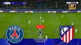 LIVE PARIS SAINT GERMAIN PSG vs ATLETICO MADRID Champions League 2425 Full Match  PES 2021 [upl. by Eineeuq]