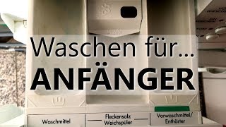 Waschmaschine  In welches Fach kommt das Waschmittel und Weichspüler [upl. by Nyrraf]