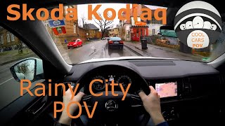 Skoda Kodiaq 20 TDI 4x4 140kW Rainy City POV [upl. by Elgar]