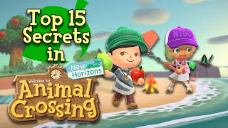 Top 15 Secrets in Animal Crossing New Horizons [upl. by Martinez]