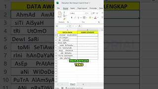 MERAPIKAN TEKS DI EXCEL‼️ belajarexcel exceltips excelhacks tutorialexcel excel microsoft [upl. by Jeannette]